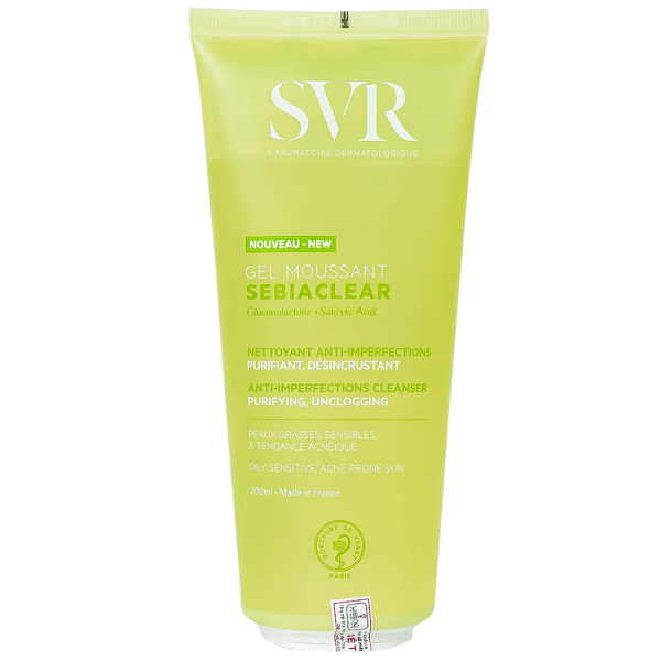 Gel rửa mặt SVR Sebiaclear Gel Moussant (Tuýp 200ml)