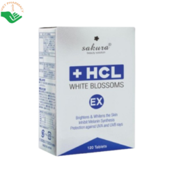 HCL White Blossoms Sakura giúp da trắng sáng, làm chậm quá trình lão hóa (Hộp 120 viên)