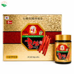 Hồng sâm 6 năm tuổi Hàn Quốc Goryeo bồi bổ sức khỏe, tăng cường thể trạng hộp 4 lọ x 250g