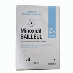 Dung dịch xịt hỗ trợ mọc tóc và ngăn ngừa rụng tóc Minoxidil Bailleul 2% (3 Chai 60ml)