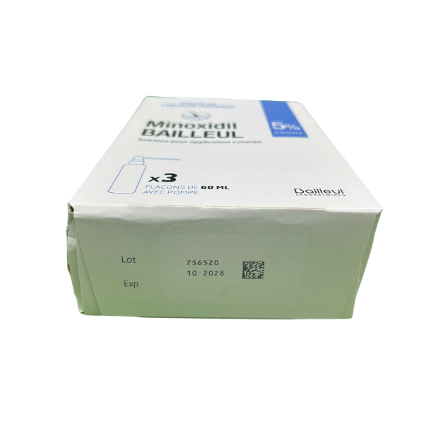 Dung dịch xịt hỗ trợ mọc tóc và ngăn ngừa rụng tóc Minoxidil Bailleul 5% (Hộp 3 chai x 60ml)