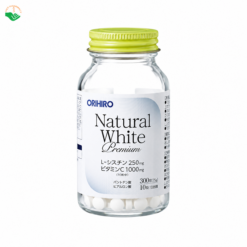 Natural White Premium Orihiro hỗ trợ làm sáng da và bổ sung collagen (Lọ 300 viên)