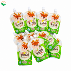 Nước gạc Nhung Hươu Sâm Đỏ Pang Pang Hàn Quốc hỗ trợ biếng ăn, tăng đề kháng hộp 10 gói 80ml