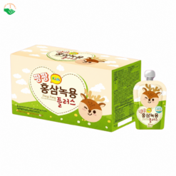 Nước gạc Nhung Hươu Sâm Đỏ Pang Pang Hàn Quốc hỗ trợ biếng ăn, tăng đề kháng hộp 10 gói 80ml
