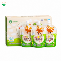 Nước gạc Nhung Hươu Sâm Đỏ Pang Pang Hàn Quốc hỗ trợ biếng ăn, tăng đề kháng hộp 10 gói 80ml