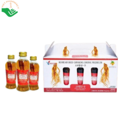 Nước hồng sâm có củ Kang'sfood tăng cường hệ miễn dịch, hỗ trợ tuần hoàn máu (Hộp 10 chai x 120ml)