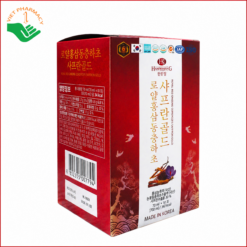 Nước hồng sâm đông trùng hạ thảo và nhuỵ hoa nghệ tây Royal Red Ginseng Cordyceps Saffron Gold Hankwanjang hỗ trợ bồi bổ sức khỏe, tăng cường sức đề kháng 60 gói x 70ml