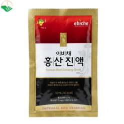 Nước hồng sâm Hàn Quốc Ebiche cải thiện sức đề kháng, chống lão hóa (Hộp 21 gói x 70ml)