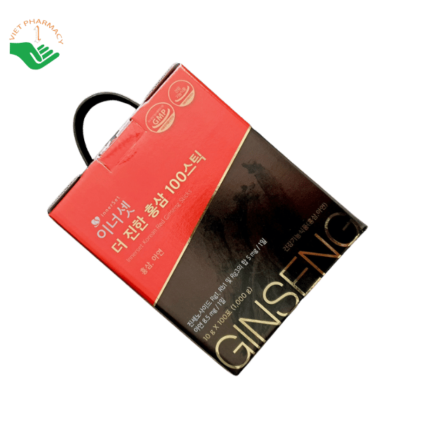 Nước hồng sâm Hàn Quốc Korean Red Ginseng Sticks Innerset bồi bổ cơ thể, tăng sức đề kháng hộp 100 gói