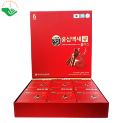 Nước hồng sâm Nhung Hươu Hàn Quốc Q Plus hỗ trợ làm đẹp da, tăng cường sức khỏe (Hộp 30 gói)