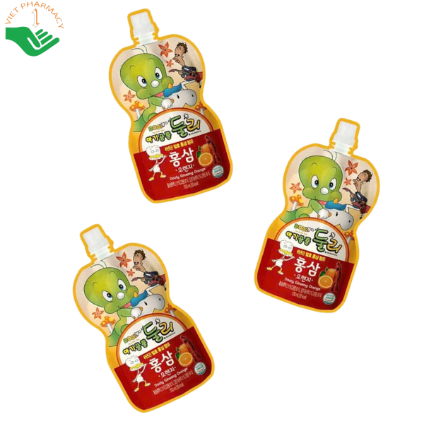 Nước hồng sâm trẻ em Dooly Paldo giúp tăng cường sức đề kháng, nâng cao khả năng tập trung (Túi 100ml)