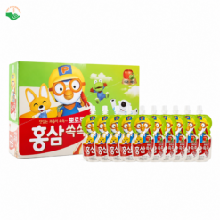 Nước hồng sâm trẻ em Pororo Hàn Quốc giúp bé ăn ngon, ngủ ngon, tăng cường sức đề kháng, phòng bệnh vặt 100ml