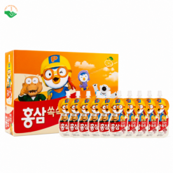 Nước hồng sâm trẻ em Pororo Hàn Quốc giúp bé ăn ngon, ngủ ngon, tăng cường sức đề kháng, phòng bệnh vặt 100ml