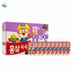 Nước hồng sâm trẻ em Pororo Hàn Quốc giúp bé ăn ngon, ngủ ngon, tăng cường sức đề kháng, phòng bệnh vặt 100ml