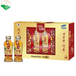 Nước nhân sâm Hàn Quốc Vital Gin Diamond Vital World hỗ trợ bồi bổ cơ thể, tăng cường lưu thông máu và phòng ngừa lão hóa (Hộp 6 chai x 120ml)