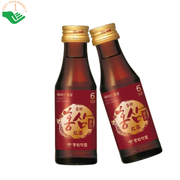 Nước uống hồng sâm Dongwha giúp bồi bổ sức khoẻ, tăng cường đề kháng (Hộp 10 chai x 100ml)