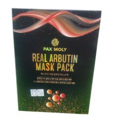 Mặt nạ dưỡng ẩm PAX MOLY Real Arbutin Mask Pack (Hộp 10 miếng)