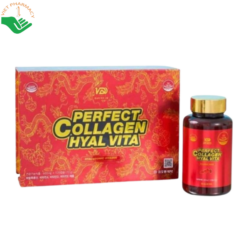 Perfect Collagen Hyal Vita Keukdong Health Pharm hỗ trợ chống oxy hóa, giúp da tươi sáng (Hộp 120 viên)