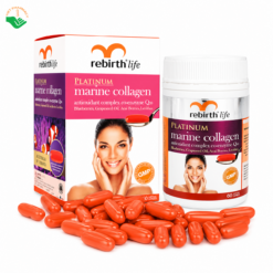 Platinum Marine Collagen Rebirth Life hỗ trợ chống lão hóa, tăng cường tái tạo da (Hộp 60 viên)