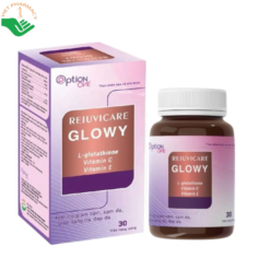 Rejuvicare Glowy Option One hỗ trợ sáng da, làm giảm nám, sạm và nhăn da (Hộp 30 viên)