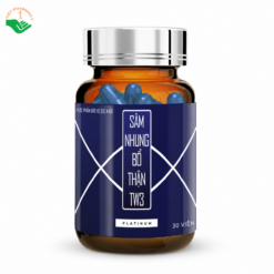 Sâm Nhung Bổ Thận TW3 Planium hỗ trợ bổ thận tráng dương, cải thiện chức năng sinh lý nam giới hộp 30 viên