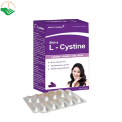 Skins L-Cystine Eurovit giảm tình trạng khô da, giúp tóc chắc khỏe, hạn chế gãy móng (Hộp 30 viên)