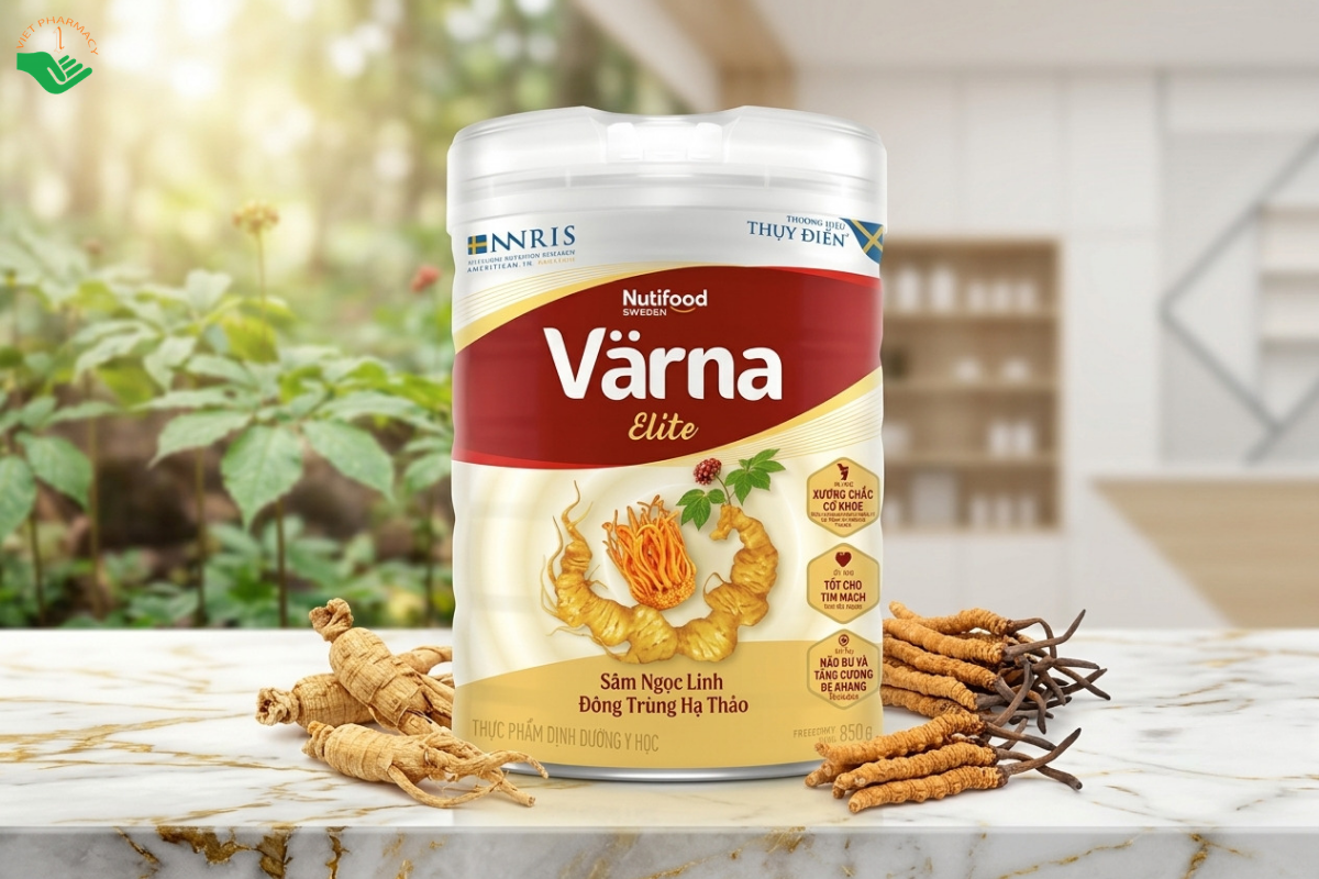 Varna Elite sâm ngọc linh đông trùng hạ thảo bổ sung dưỡng chất cần thiết