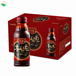 Thực phẩm bảo vệ sức khỏe nước hồng sâm Hongsamjin Gold Kolmar hỗ trợ bồi bổ sức khỏe, tăng cường sức đề kháng hộp 10 Chai x 100ml