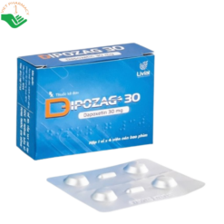 Thuốc Dipozag 30mg Liviat hỗ trợ điều trị xuất tinh sớm (Hộp 1 vỉ x 4 viên)