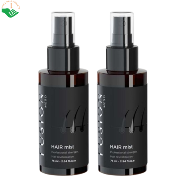 Tinh chất xịt dưỡng tóc Meso Hair Mist Fusion ngăn ngừa rụng tóc và kích thích mọc tóc (Chai 75ml)