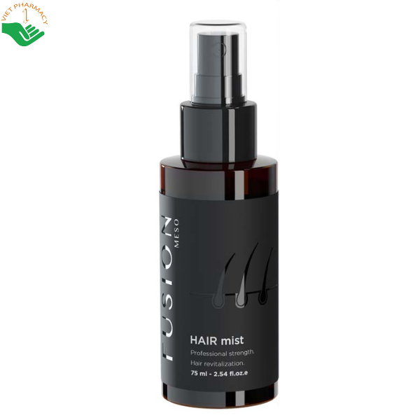 Tinh chất xịt dưỡng tóc Meso Hair Mist Fusion ngăn ngừa rụng tóc và kích thích mọc tóc (Chai 75ml)