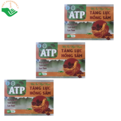 Viên ăn ngủ ngon tăng lực hồng sâm ATP hỗ trợ bồi bổ sức khỏe, nâng cao sức đề kháng, tăng cường tiêu hóa (Hộp 60 viên)