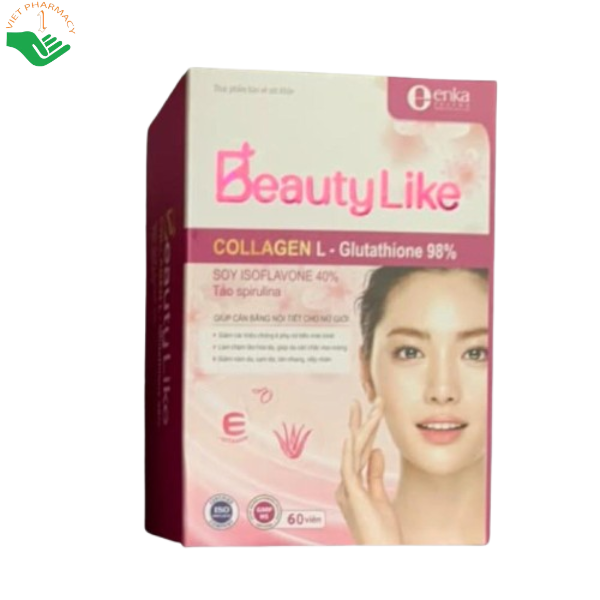 Viên uống Beauty Like Enka hỗ trợ làm đẹp da, giúp cân bằng nội tiết tố (Hộp 30 viên)