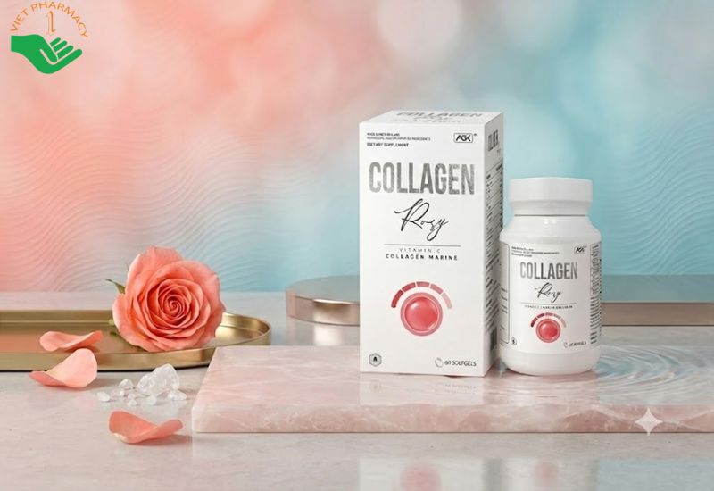 Viên uống Collagen Rosy Alpha Laboratories (NZ.) Limited cung cấp collagen, hỗ trợ làn da căng mướt, rạng rỡ (Hộp 60 viên)