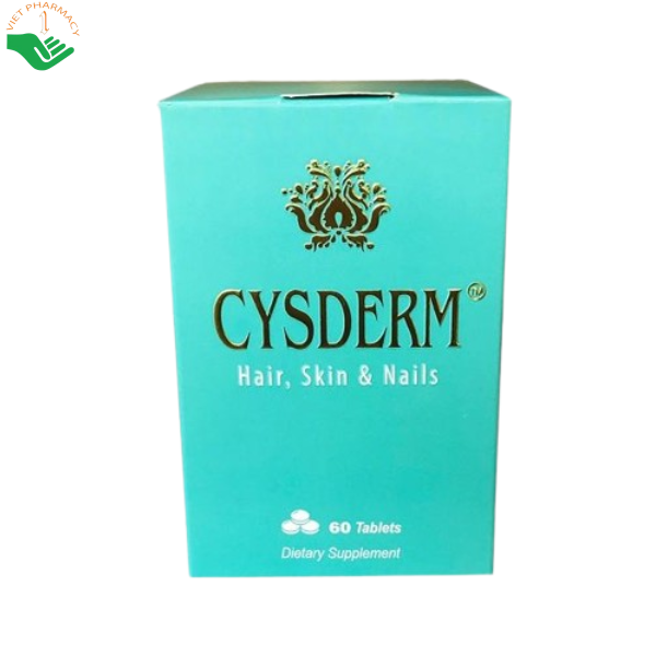 Viên uống Cysderm Nature Gift làm sáng mịn da, móng cứng cáp, ngăn ngừa rụng và kích thích mọc (Hộp 60 viên)