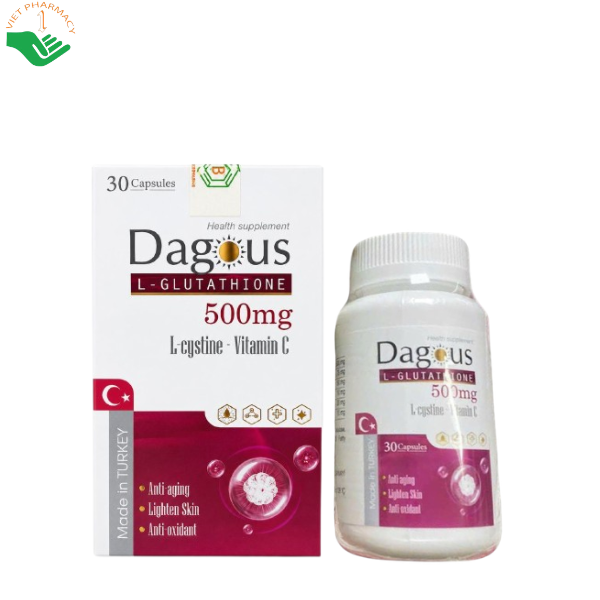 vin ung trng da l glutathione 500mg ni sinh Jarrow Reduced 120 vin  Wowmart VN Vin ung trng da Warnke