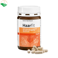 Viên uống hỗ trợ tóc Haarfit Kapseln Sanct Bernhard giúp giảm tóc gãy rụng, nuôi dưỡng tóc chắc khỏe (Hộp 120 viên)