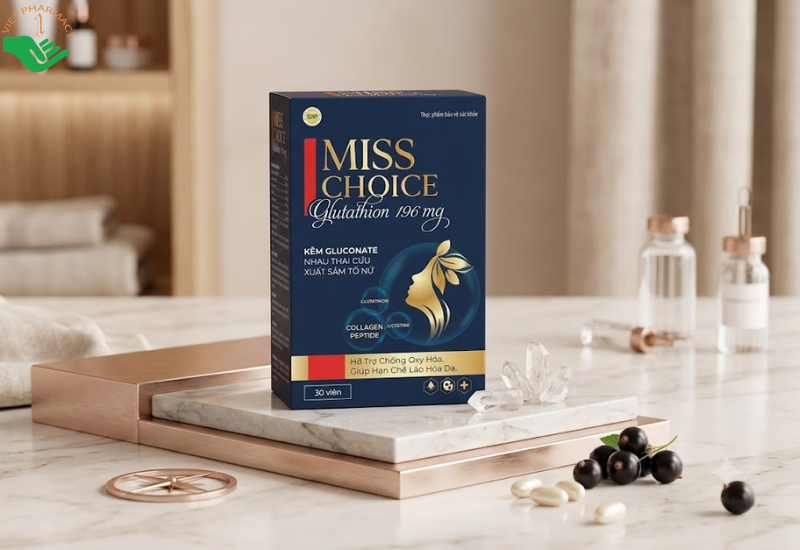 Viên uống Miss Choice Diamond chống lão hóa, nuôi dưỡng làn da sáng khỏe (Hộp 30 viên)