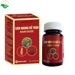Viên uống Sâm Nhung Bổ Thận Nam Dược tăng cường sinh lực, giảm đau lưng, mỏi gối, chóng mặt (Hộp 30 viên)