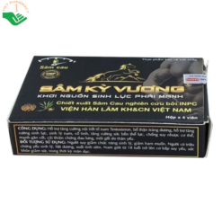 Viên uống tăng cường sinh lực nam Sâm Kỳ Vương hỗ trợ bổ thận tráng dương, tăng cường sức khỏe gân cốt (Hộp 4 viên)