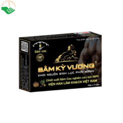 Viên uống tăng cường sinh lực nam Sâm Kỳ Vương hỗ trợ bổ thận tráng dương, tăng cường sức khỏe gân cốt (Hộp 4 viên)