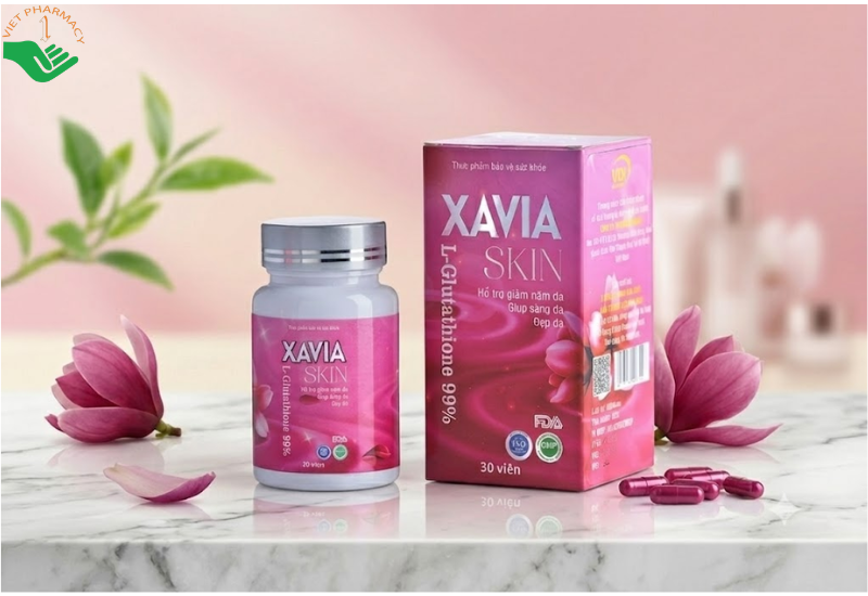 Xavia Skin Vdi Golobal hỗ trợ làm mờ sạm nám, cải thiện độ sáng da (Hộp 30 viên)