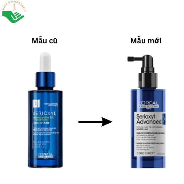 Xịt mọc tóc Professionnel Serioxyl Advanced L'Oréal giúp kích thích mọc tóc, bảo vệ tóc chắc khỏe (Chai 90ml)