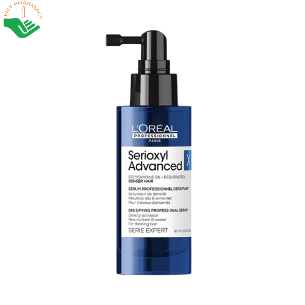 Xịt mọc tóc Professionnel Serioxyl Advanced L'Oréal giúp kích thích mọc tóc, bảo vệ tóc chắc khỏe (Chai 90ml)