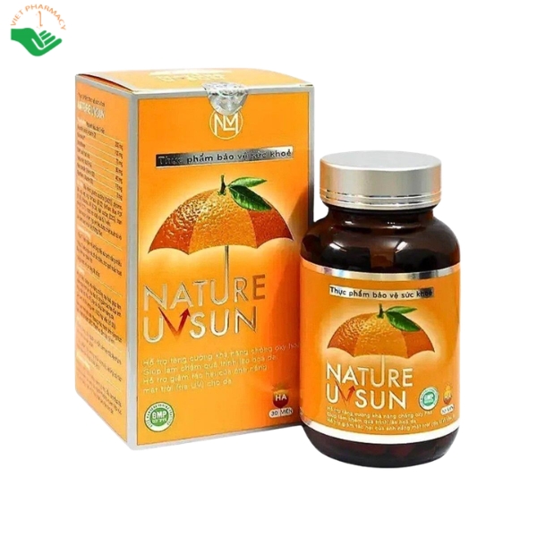 Vien-uong-Nature-UVSun-Nature-Pharma-ho-tro-lam-cham-qua-trinh-lao-hoa-da-Hop-30-vien