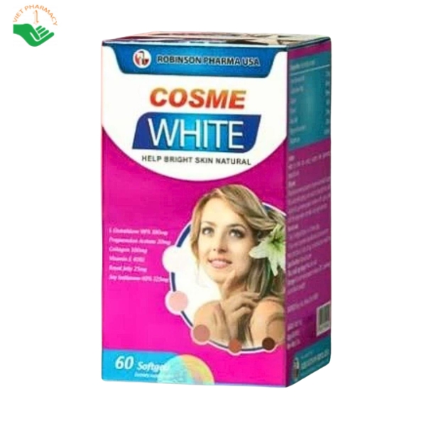 Vien-uong-Cosme-White-Robinson-Pharma-ho-tro-lam-sang-va-cai-thien-sac-to-da-Hop-60-vien