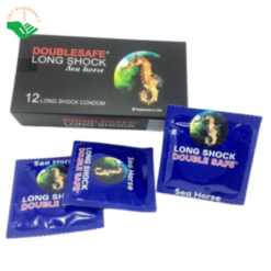 Bao cao su Doublesafe Long Shock kéo dài thời gian quan hệ (hộp 12 cái)