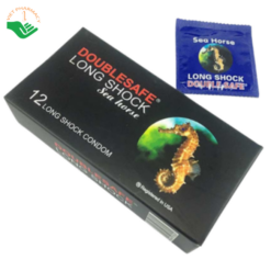 Bao cao su Doublesafe Long Shock kéo dài thời gian quan hệ (hộp 12 cái)