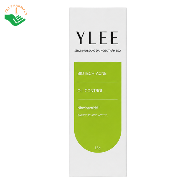 Gel bôi mụn Ylee giảm mụn, mờ thâm sẹo, dưỡng trắng da (Tuýp 15g)