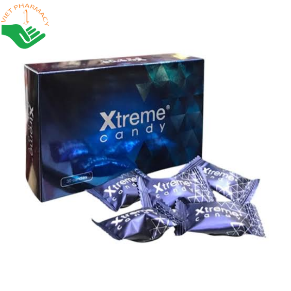 Kẹo sâm Xtreme Candy Xtreme hỗ trợ tăng cường sinh lý, cải thiện rối loạn cương dương (Hộp 30 viên)